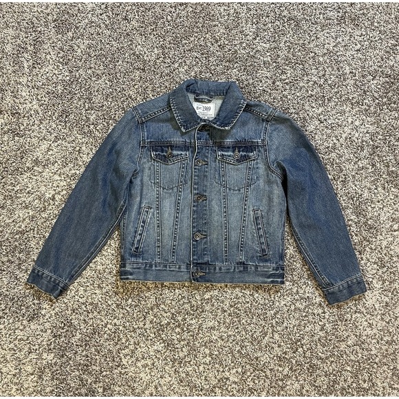 The Children's Place Other - The Children's Place Unisex Kids Size 7/8 M Denim Jean Jacket Trucker Distressed